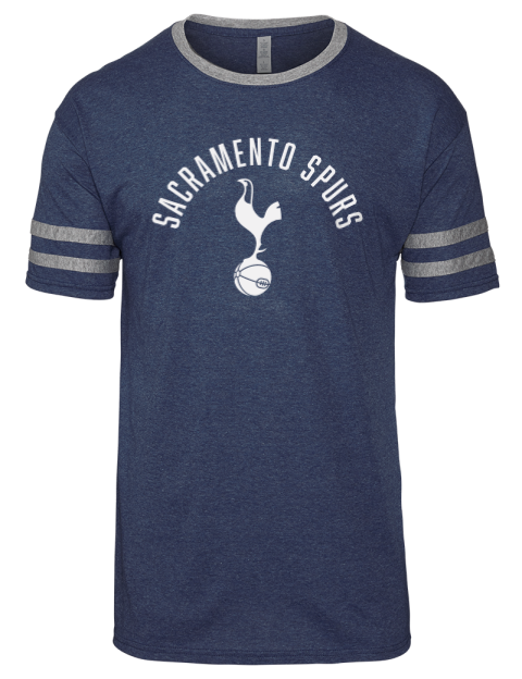Arched Sacramento Spurs Men's Tri-Blend T-Shirt | Swagsta