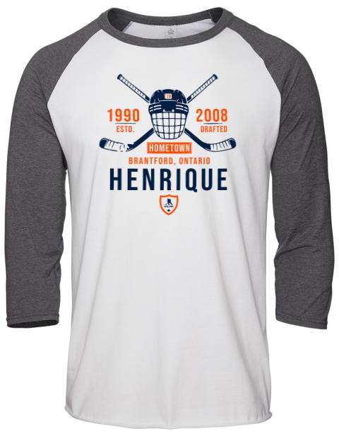 Classic Heritage Adam Henrique Unisex Premium Three-Quarter Raglan T-Shirt | Swagsta