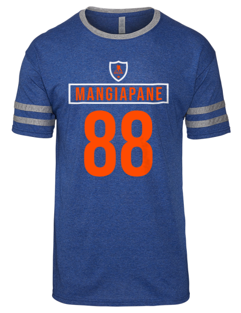 Away Jersey Andrew Mangiapane Men's Tri-Blend T-Shirt | Swagsta