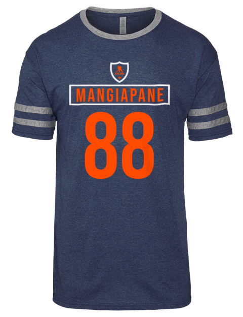 Away Jersey Andrew Mangiapane Men's Tri-Blend T-Shirt | Swagsta