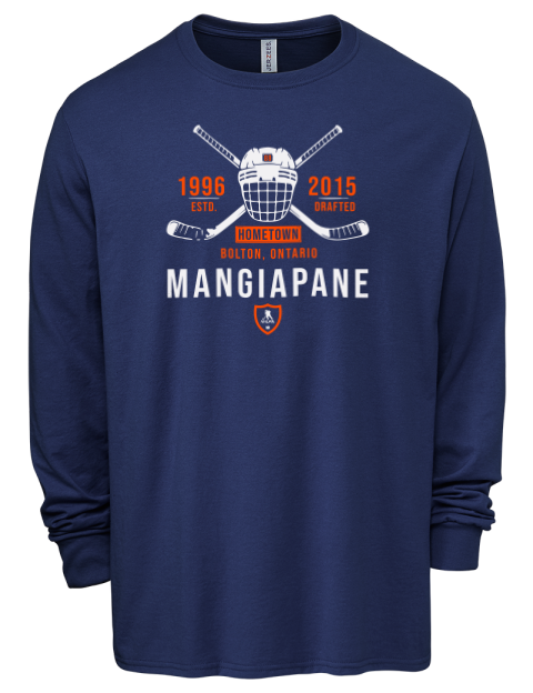 Heritage Andrew Mangiapane Men's Premium Blend Long Sleeve-T-Shirt | Swagsta
