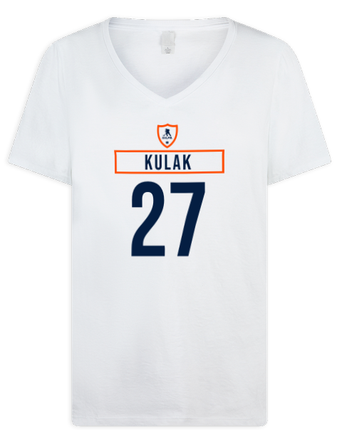 Home Jersey Brett Kulak Premium Ladies V-Neck T-Shirt | Swagsta