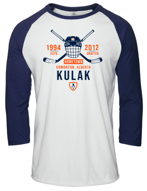 Classic Heritage Brett Kulak Unisex Premium Three-Quarter Raglan T-Shirt | Swagsta