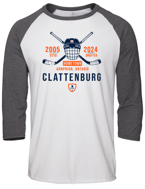 Classic Heritage Connor Clattenburg Unisex Premium Three-Quarter Raglan T-Shirt | Swagsta