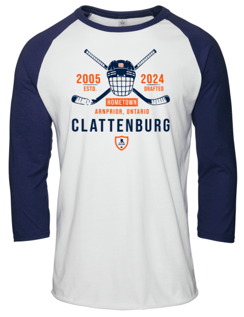 Classic Heritage Connor Clattenburg Unisex Premium Three-Quarter Raglan T-Shirt | Swagsta