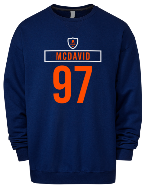 Away Jersey Connor Mcdavid Premium Unisex Crewneck Sweatshirt | Swagsta