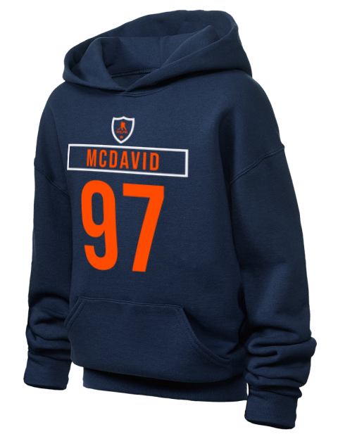Away Jersey Connor Mcdavid Youth Hooded Sweatshirt | Swagsta