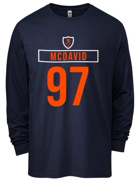 Away Jersey Connor Mcdavid Men's Long-Sleeve T-Shirt | Swagsta
