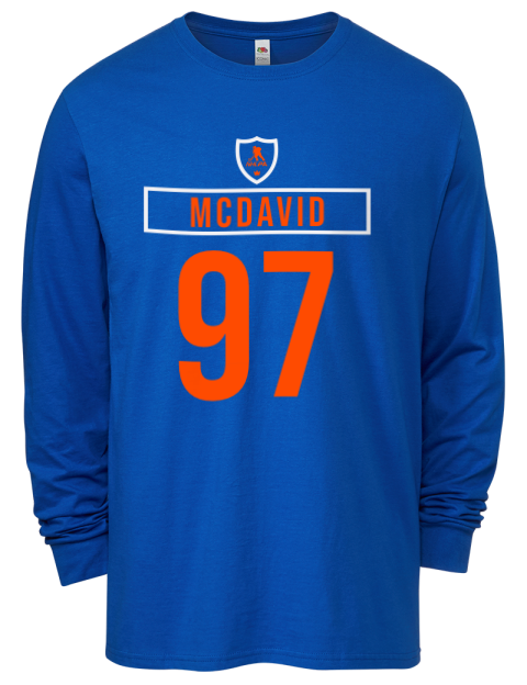 Away Jersey Connor Mcdavid Men's Long-Sleeve T-Shirt | Swagsta