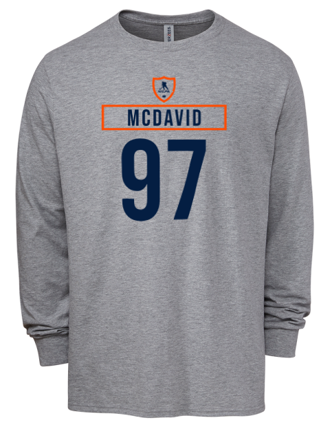 Home Jersey Connor Mcdavid Men's Premium Blend Long Sleeve-T-Shirt | Swagsta
