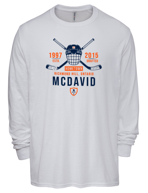 Classic Heritage Connor Mcdavid Men's Premium Blend Long Sleeve-T-Shirt | Swagsta