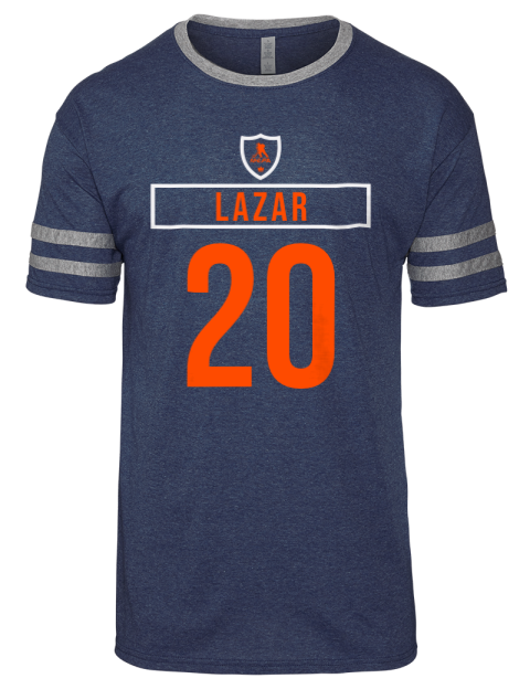 Away Jersey Curtis Lazar Men's Tri-Blend T-Shirt | Swagsta