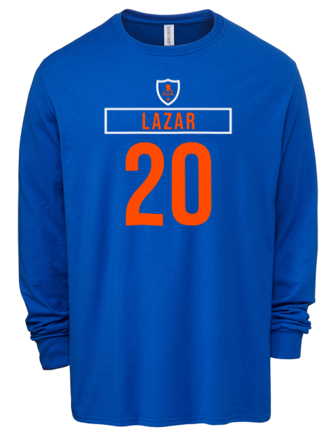 Away Jersey Curtis Lazar Men's Premium Blend Long Sleeve-T-Shirt | Swagsta