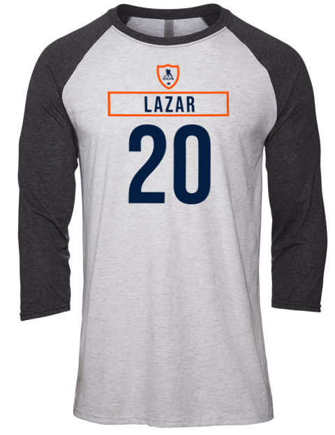 Home Jersey Curtis Lazar Unisex Premium Three-Quarter Raglan T-Shirt | Swagsta