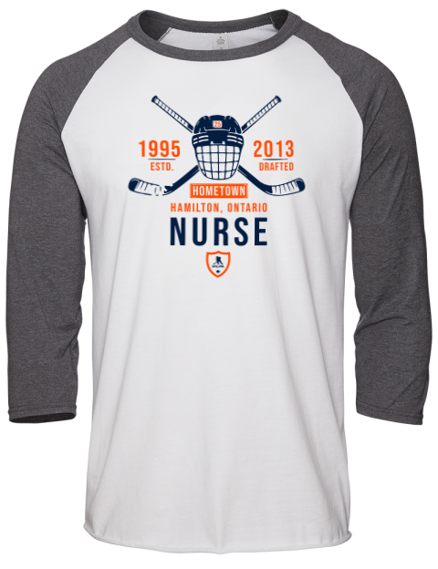 Classic Heritage Darnell Nurse Unisex Premium Three-Quarter Raglan T-Shirt | Swagsta