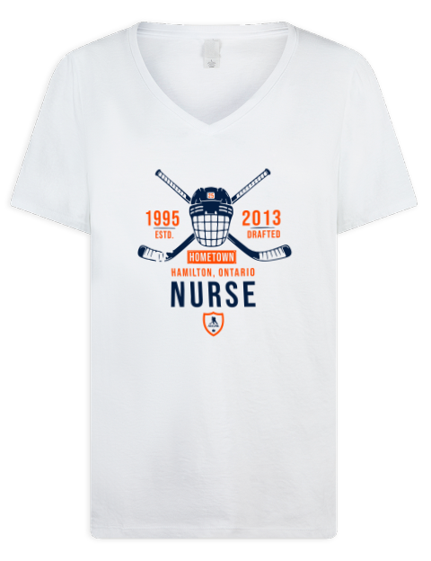 Classic Heritage Darnell Nurse Premium Ladies V-Neck T-Shirt | Swagsta