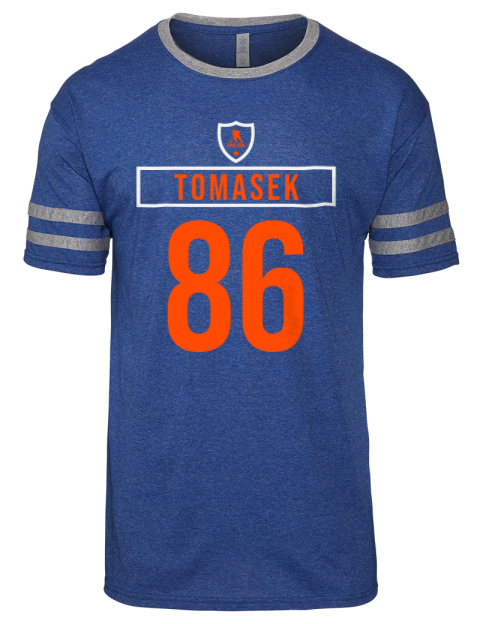 Away Jersey David Tomasek Men's Tri-Blend T-Shirt | Swagsta