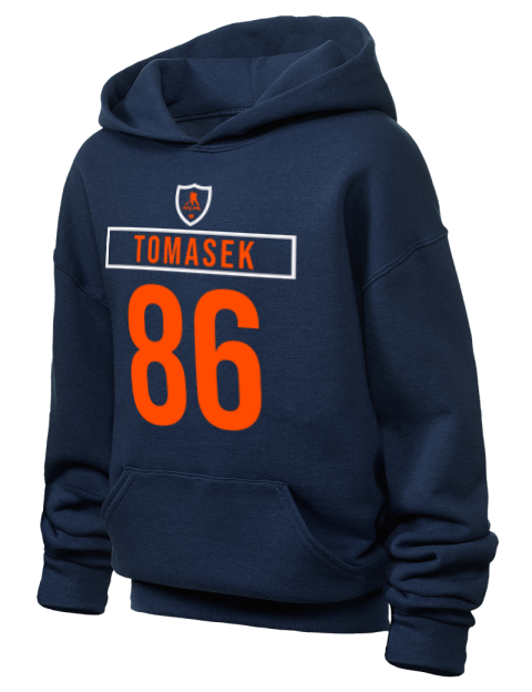 Away Jersey David Tomasek Youth Hooded Sweatshirt | Swagsta