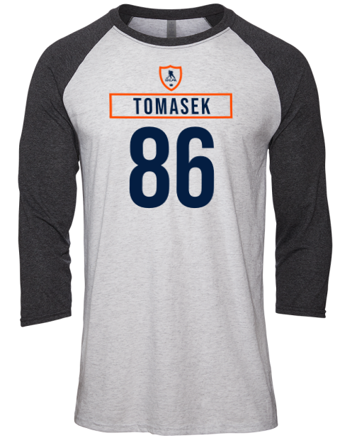 Home Jersey David Tomasek Unisex Premium Three-Quarter Raglan T-Shirt | Swagsta