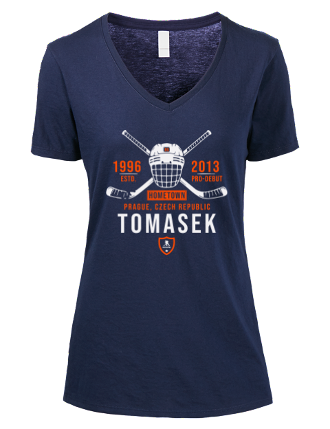 Heritage David Tomasek Premium Ladies V-Neck T-Shirt | Swagsta