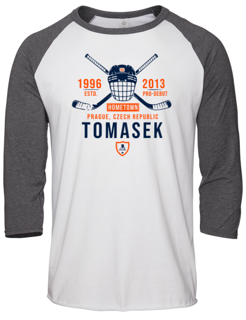 Classic Heritage David Tomasek Unisex Premium Three-Quarter Raglan T-Shirt | Swagsta