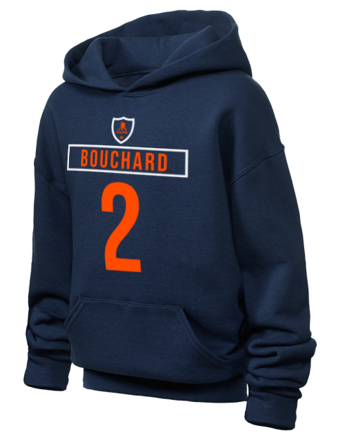 Away Jersey Evan Bouchard Youth Hooded Sweatshirt | Swagsta