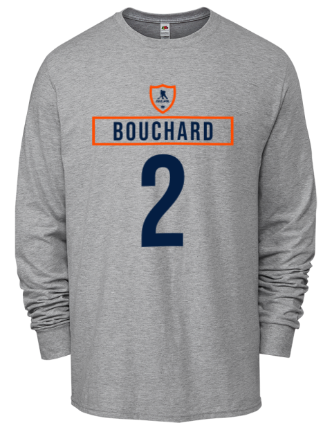 Home Jersey Evan Bouchard Men's Long-Sleeve T-Shirt | Swagsta