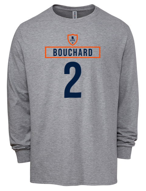 Home Jersey Evan Bouchard Men's Premium Blend Long Sleeve-T-Shirt | Swagsta