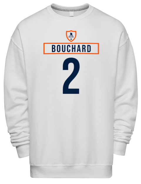 Home Jersey Evan Bouchard Premium Unisex Crewneck Sweatshirt | Swagsta