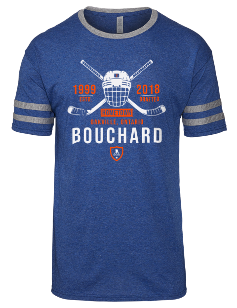Heritage Evan Bouchard Men's Tri-Blend T-Shirt | Swagsta