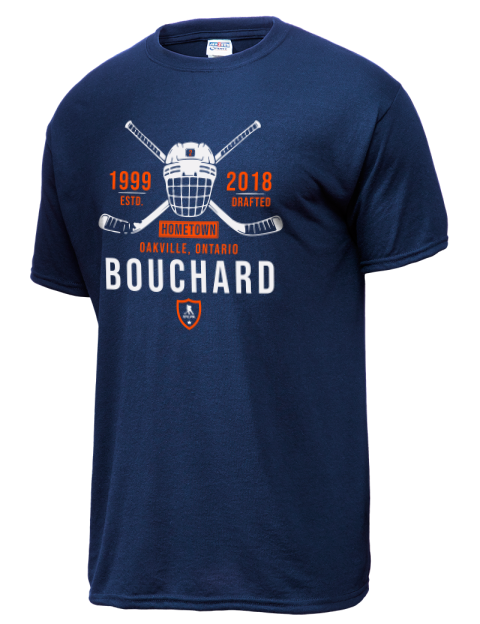 Heritage Evan Bouchard Dri-Power Unisex T-Shirt | Swagsta
