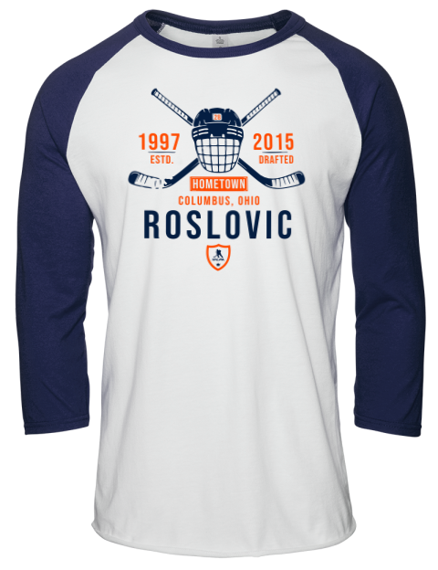 Classic Heritage Jack Roslovic Unisex Premium Three-Quarter Raglan T-Shirt | Swagsta
