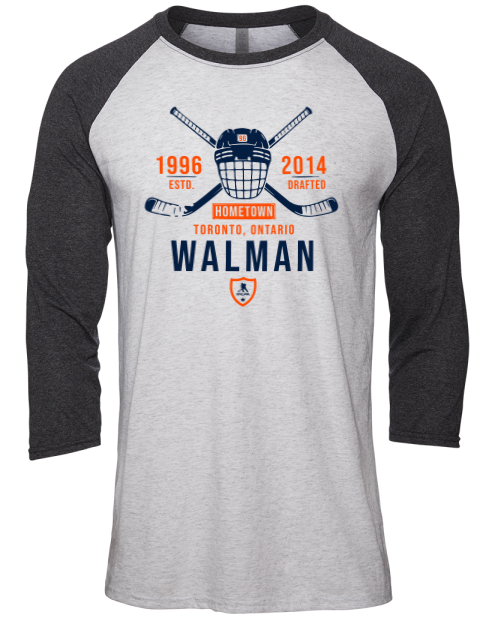 Classic Heritage Jake Walman Unisex Premium Three-Quarter Raglan T-Shirt | Swagsta