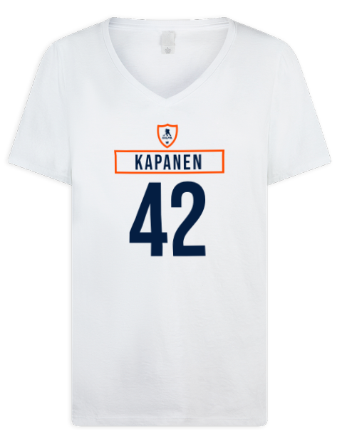 Home Jersey Kasperi Kapanen Premium Ladies V-Neck T-Shirt | Swagsta