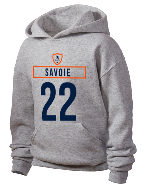 Home Jersey Matthew Savoie Youth Hooded Sweatshirt | Swagsta