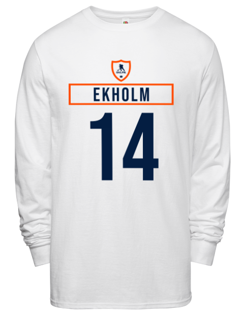 Home Jersey Mattias Ekholm Men's Long-Sleeve T-Shirt | Swagsta