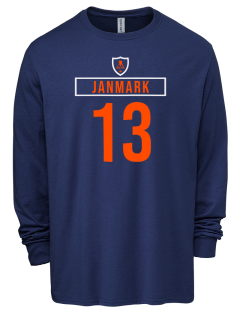 Away Jersey Mattias Janmark Men's Premium Blend Long Sleeve-T-Shirt | Swagsta