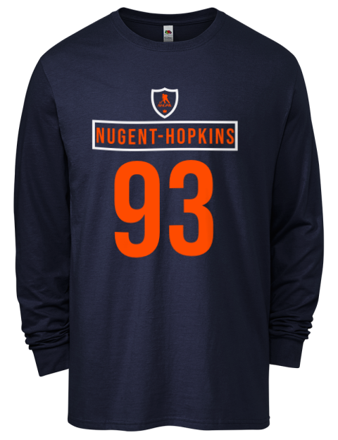 Away Jersey Ryan Nugent Hopkins Men's Long-Sleeve T-Shirt | Swagsta
