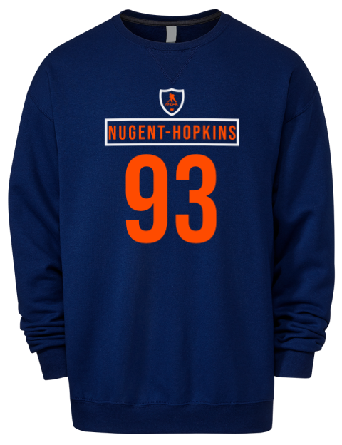 Away Jersey Ryan Nugent Hopkins Premium Unisex Crewneck Sweatshirt | Swagsta