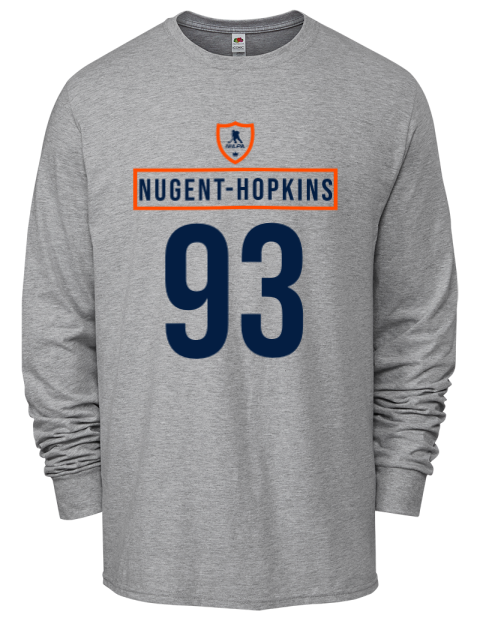 Home Jersey Ryan Nugent Hopkins Men's Long-Sleeve T-Shirt | Swagsta