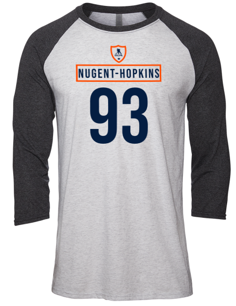 Home Jersey Ryan Nugent Hopkins Unisex Premium Three-Quarter Raglan T-Shirt | Swagsta