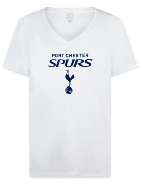 Classic Edition Port Chester Spurs Premium Ladies V-Neck T-Shirt | Swagsta