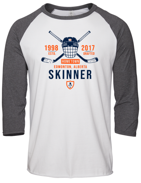 Classic Heritage Stuart Skinner Unisex Premium Three-Quarter Raglan T-Shirt | Swagsta