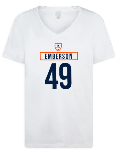 Home Jersey Ty Emberson Premium Ladies V-Neck T-Shirt | Swagsta