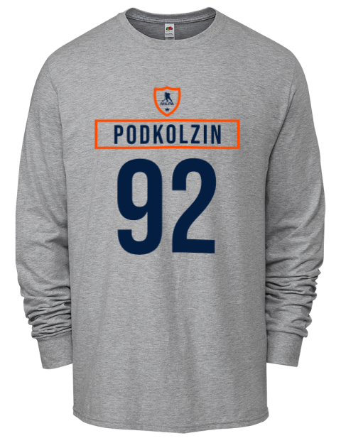 Home Jersey Vasily Podkolzin Men's Long-Sleeve T-Shirt | Swagsta