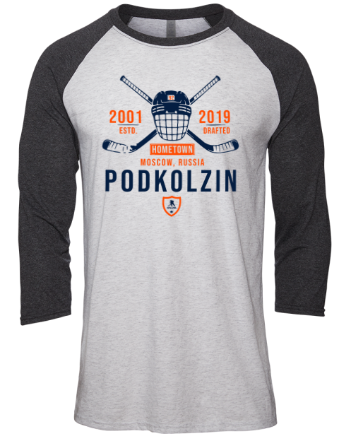 Classic Heritage Vasily Podkolzin Unisex Premium Three-Quarter Raglan T-Shirt | Swagsta