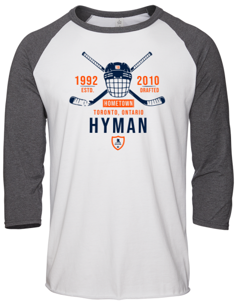 Classic Heritage Zach Hyman Unisex Premium Three-Quarter Raglan T-Shirt | Swagsta