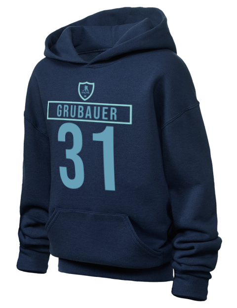 1A Away Jersey Philipp Grubauer Youth Hooded Sweatshirt | Swagsta