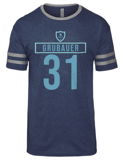 1A Away Jersey Philipp Grubauer Men's Tri-Blend T-Shirt | Swagsta