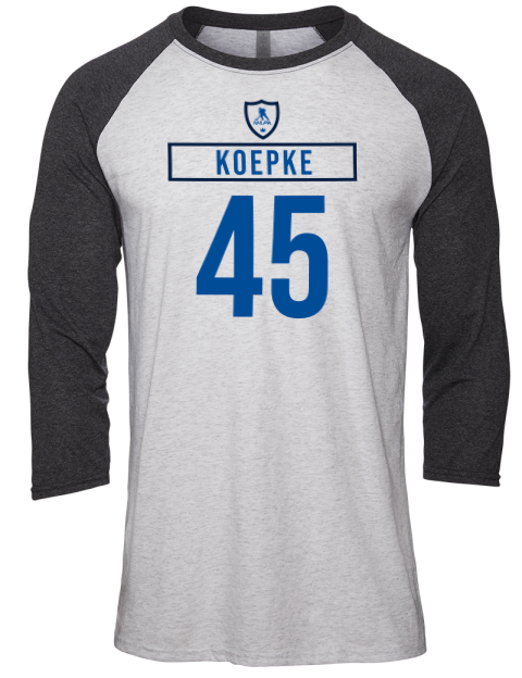 Home Jersey cole koepke Unisex Premium Three-Quarter Raglan T-Shirt | Swagsta